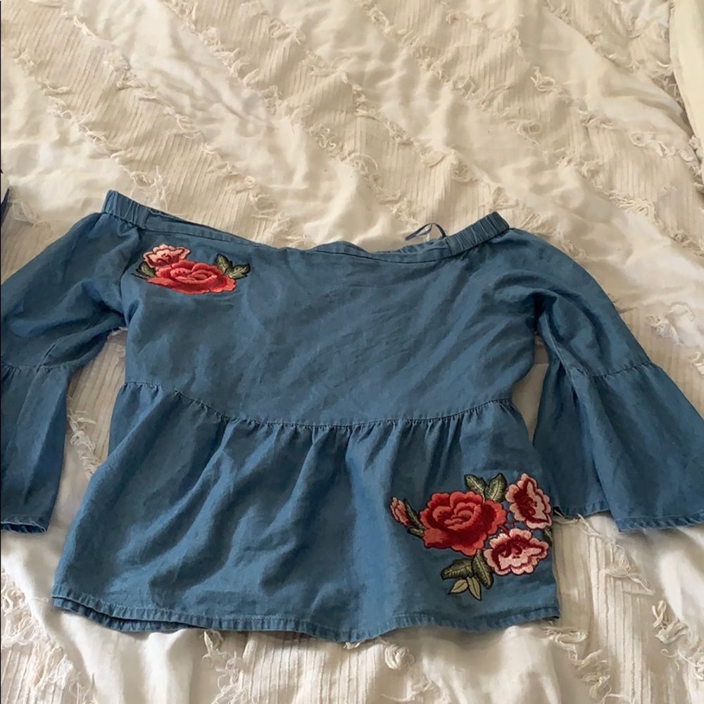 Off the shoulder shirt